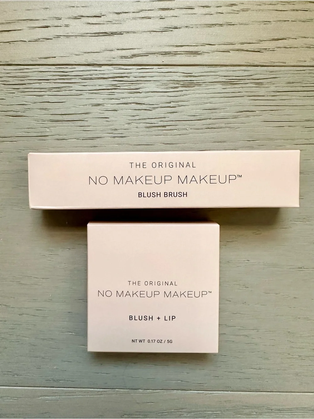 No Makeup Makeup Blush and Lip duo with blush brush-Peach